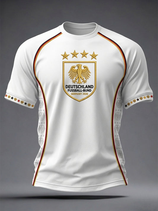 Men's German Football Fan Short Sleeves T-shirt