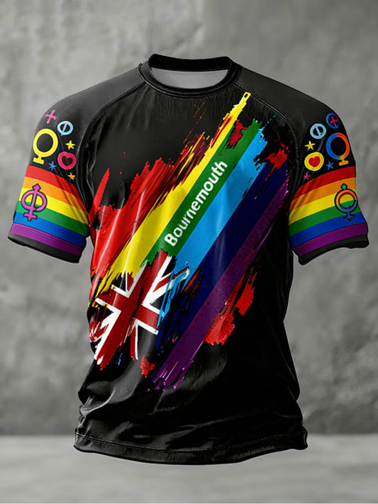 Men's UK Rainbow Month short sleeve t-shirt