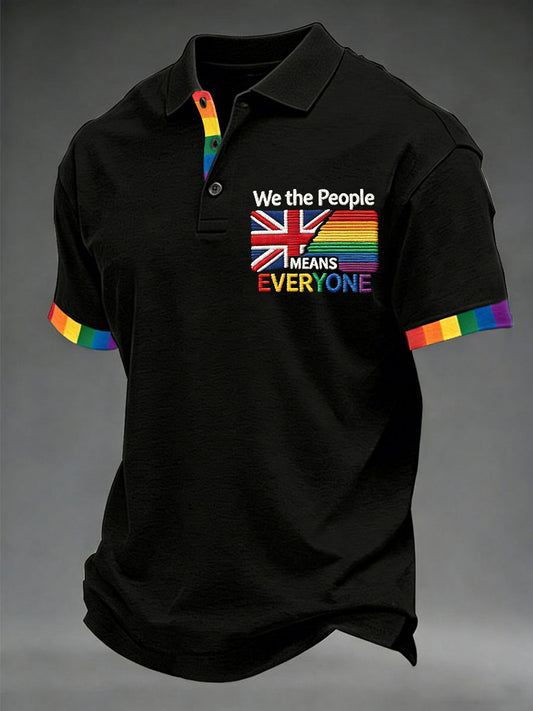 Men's 'We The People Means Everyone' Printed Short Sleeve Top