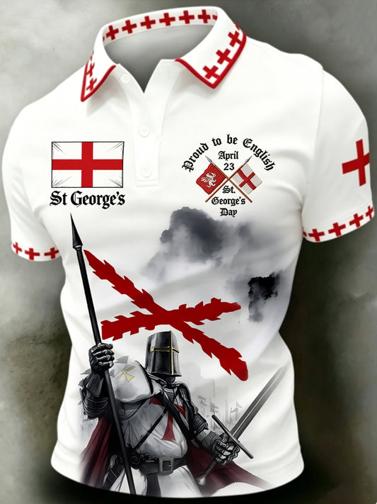 Men's St George's Day polo shirt