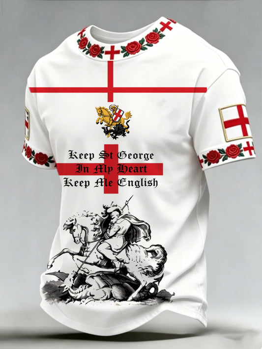 Men's St George's Day short sleeves t-shirt