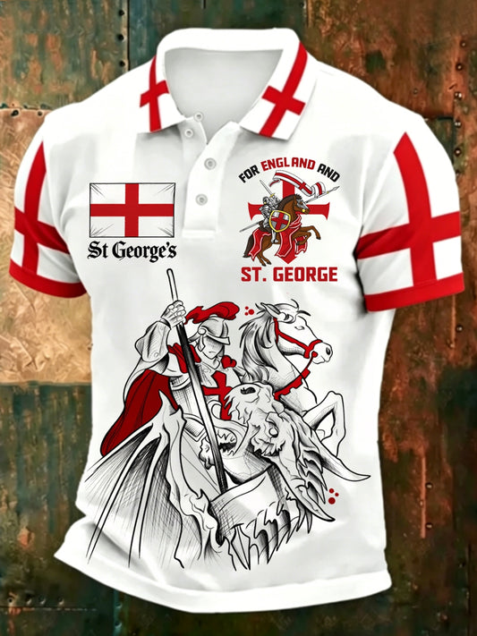 Men's St George's Day polo shirt