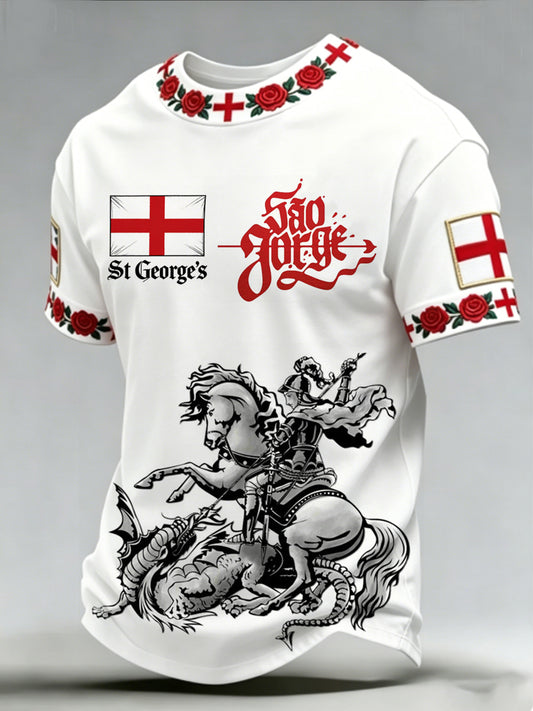 Men's St George's Day short sleeves t-shirt