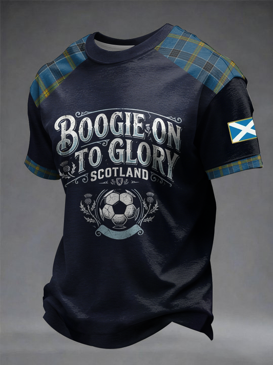 Men's UK Football Lover Scotland Printed short sleeves t-shirt