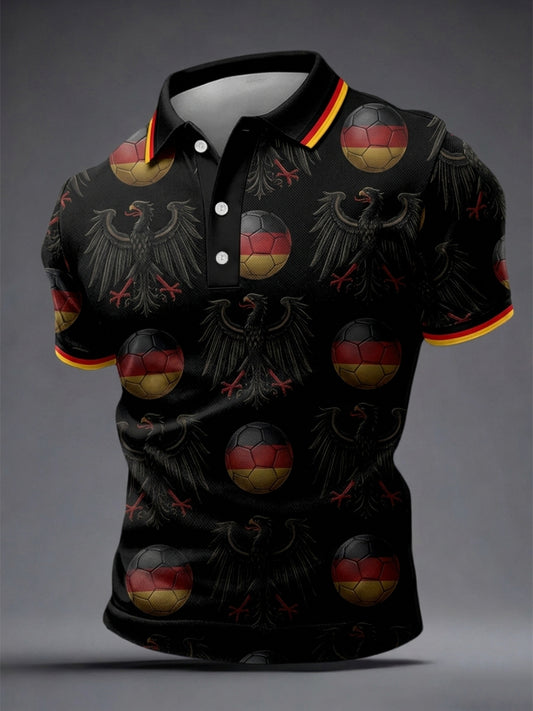 Men's German Football Lover Print Shirt