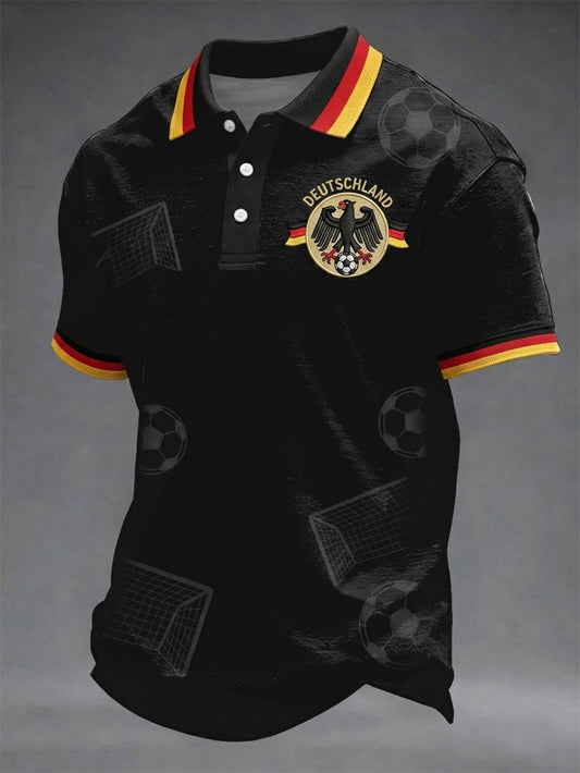 Men's German Football Lover Print Shirt