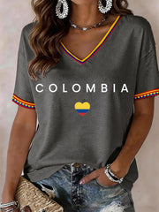 Women's Colombia V-Neck T-Shirt