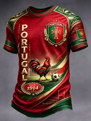 Men's Portugal Football Short Sleeves T-shirt