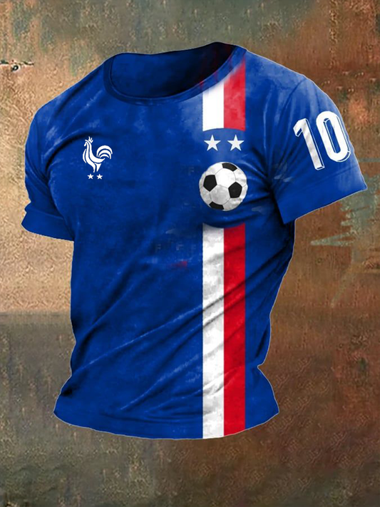 Men's France Football Short Sleeves T-shirt