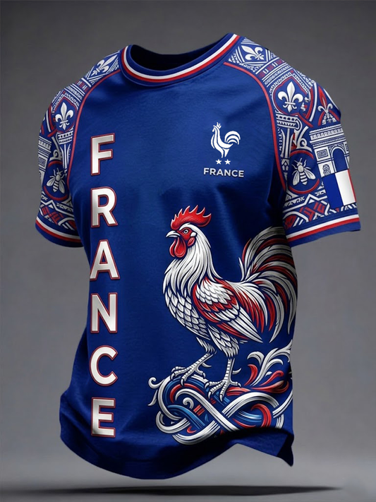 Men's France Short Sleeve T-shirt