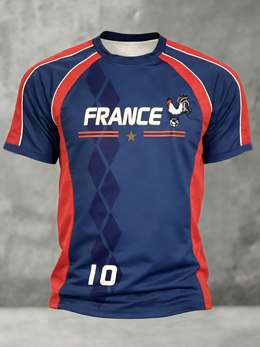 Men's France Football Short Sleeves T-shirt