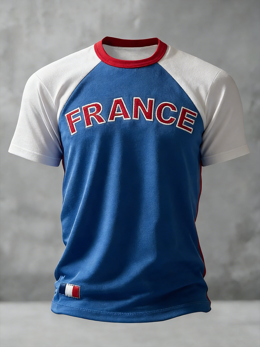 Men's France Short Sleeves T-shirt