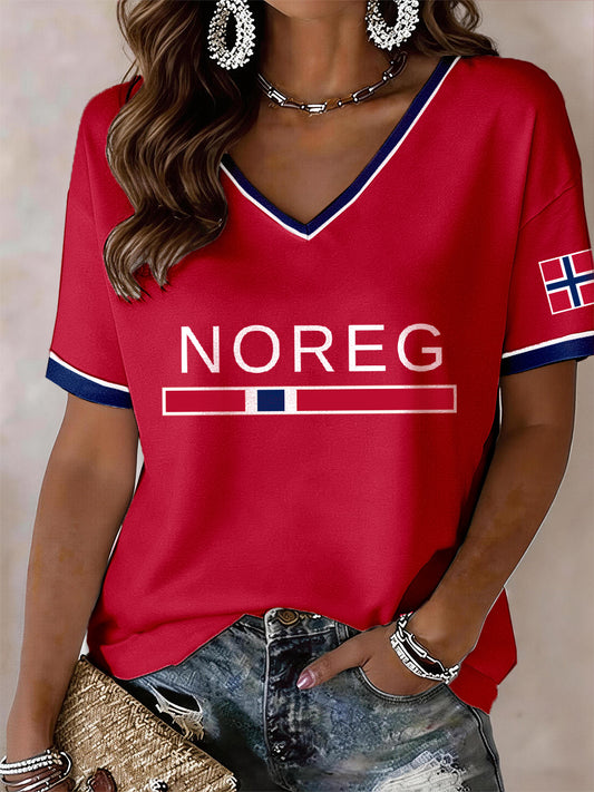 Women's Norway V-Neck T-Shirt