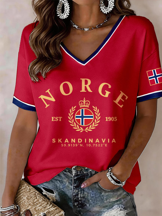 Women's Norway V-Neck T-Shirt