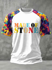 Men's Lemon Roses Music Lover Printed short sleeve t-shirt