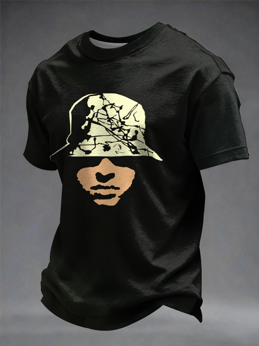 Men's Lemon Roses Music Lover Printed short sleeves t-shirt