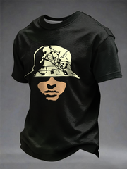 Men's Lemon Roses Music Lover Printed short sleeves t-shirt
