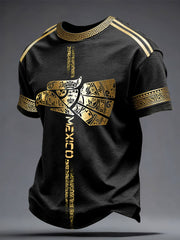 Men's Mexico Football Lover Printed T-shirt