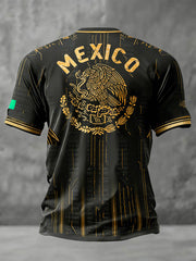 Men's Mexico Football Lover Printed T-shirt