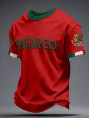 Unisex Mexico Football Lover Printed T-shirt