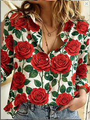 Women's Rose Print shirts