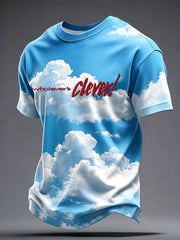 Men's Whatever's Clever Music Lover Printed T-shirt