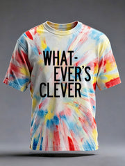 Men's Whatever's Clever Music Lover Printed T-shirt