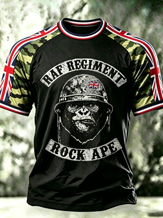 Men's RAF REGIMENT ROCK APE short sleeve t-shirt