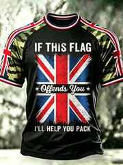 Men's IF THIS FLAG * Offends You * I'LL HELP YOU PACK short sleeve t-shirt