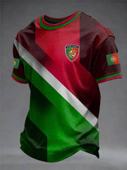 Men's Portuguese Football Printed T-shirt
