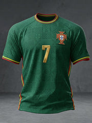 Men's PORTUGAL Football Printed T-shirt