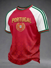Men's Portugal Football Short Sleeve T-shirt