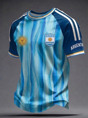 Men's Argentina Football Short Sleeve T-shirt