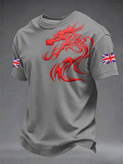 Men's Welsh Dragon Printed T-shirt