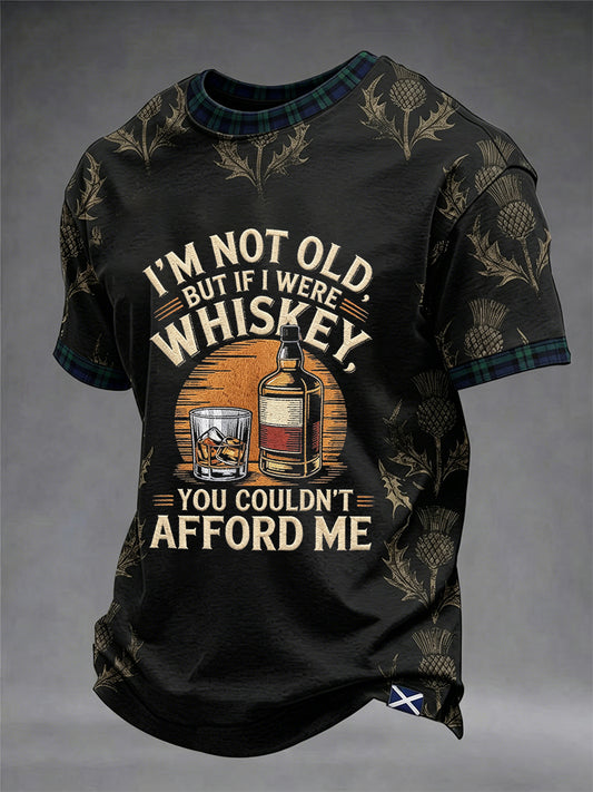 Men's Funny Scotch Whisky Short Sleeve T-shirt