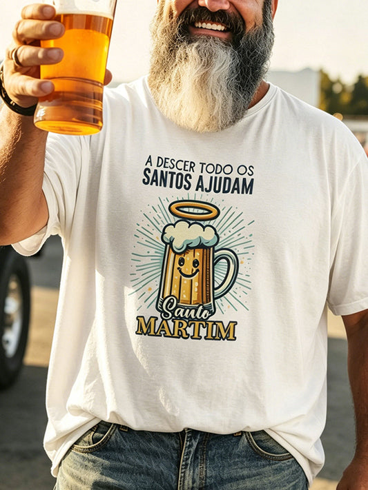 Men's Santos Populares Sardinha Art Printed T-shirt