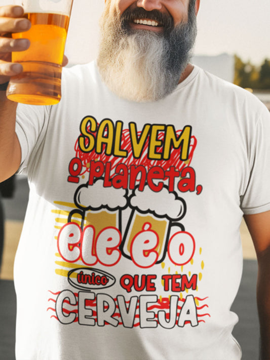 Men's Santos Populares Sardinha Art Printed T-shirt