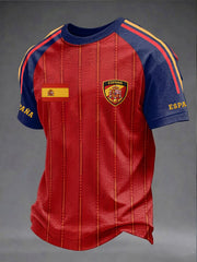Men's Gift For España Soccer Fans Print Casual Tee