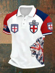 Men's UK Football Lover England Printed polo shirt