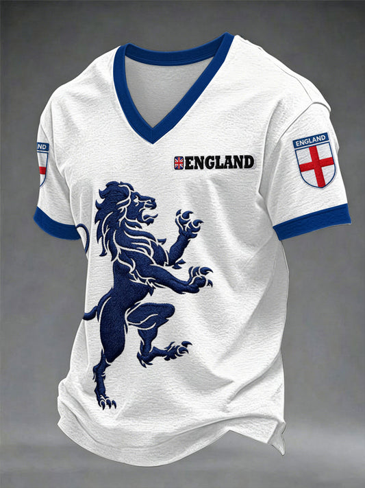 Men's British Football Casual Printed Unisex T-shirt
