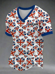 Men's British Football Casual Printed Unisex T-shirt