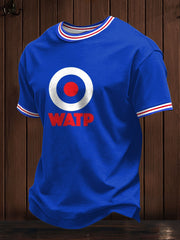 Men's Scotland Football Blue Lover Printed T-shirt