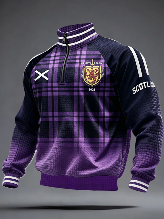 Men's UK Football Lover Scotland Printed Printed Sweatshirt