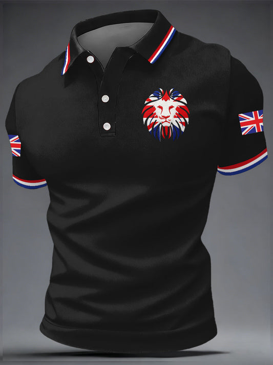 Men's British Style Printed Shirt