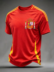Men's Gift For Spain Soccer Fans Print Casua Tee