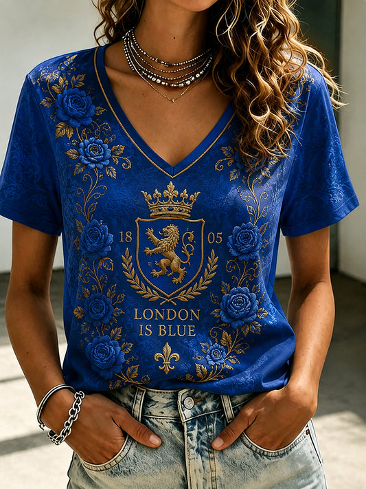 Women's London Blue Pride Printed T-shirt