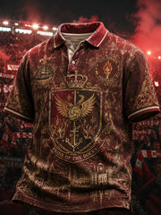 Men's Gift For Soccer Fans Print Casual Polo