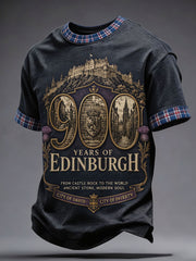 Men's Edinburgh City Proud Art Printed T-shirt
