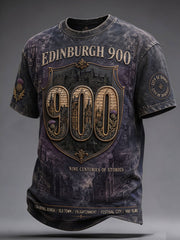 Men's Edinburgh City Proud Art Printed T-shirt