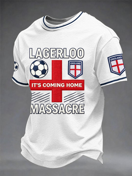 Men's UK Football Lover England Printed short sleeves t-shirt